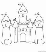 Castle Coloring Pages Kids Coloring4free Print Disney Related Posts sketch template