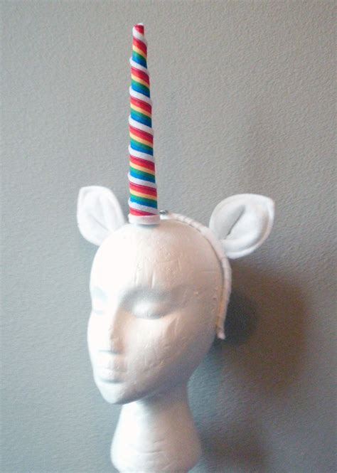 items similar  rainbow unicorn ears horn fantasy   pony original design  etsy