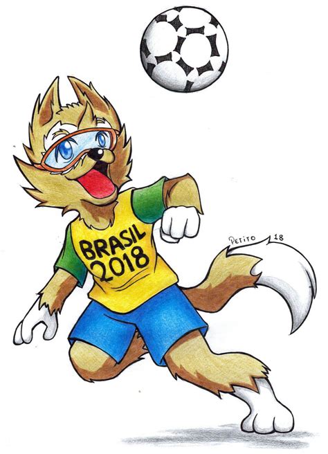 zabivaka como desenhar mascote copa da russia 2018 veja