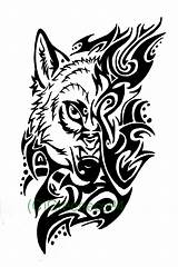 Wolf Maori Lobo Tatoos Interfaces sketch template