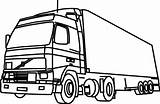Trailer Semi Coloring Transportation Camion Drawing Pages Kb sketch template