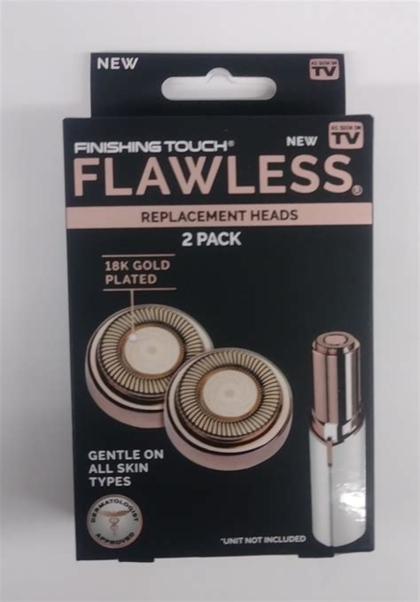 finishing touch flawless replacement heads  original facial hair remover set