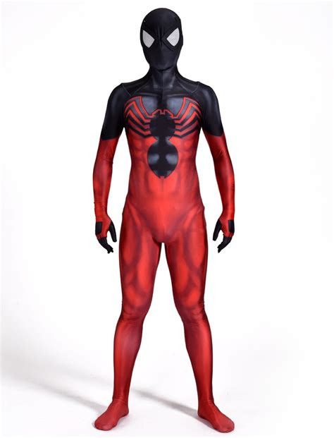 spandex symbiote spiderman suit 3d printed fullbody symbiote kaine