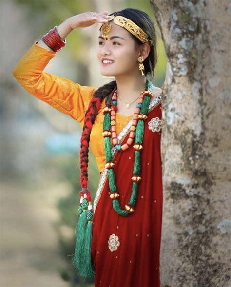 pin  preeya subba  nepal traditional dress national clothes
