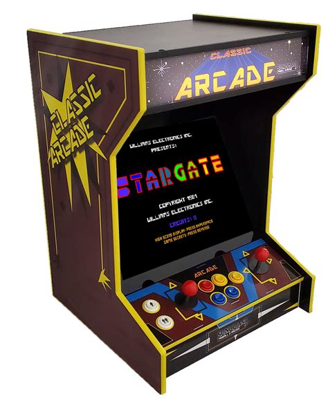 suncoast arcade classic tabletop arcade machine   retro horizontal games walmartcom