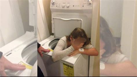 girl stuck in washing machine has sticky rescue scoop news sky news