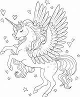 Unicorn Verbnow Print Fabulous Unicorns sketch template