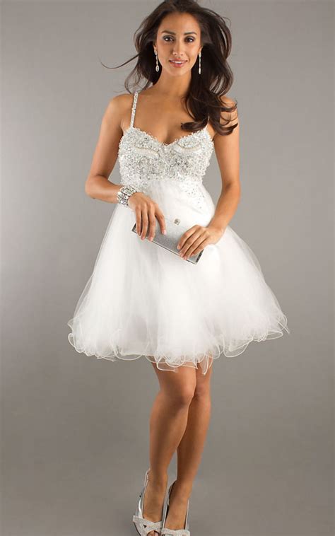 White Cocktail Dress Picture Collection