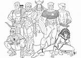 Avengers Superheroes Coloring Drawings Pages Printable Drawing sketch template
