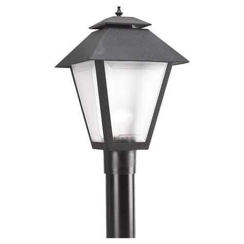 black post light outdoor lighting fixture lanterns driveway pole top