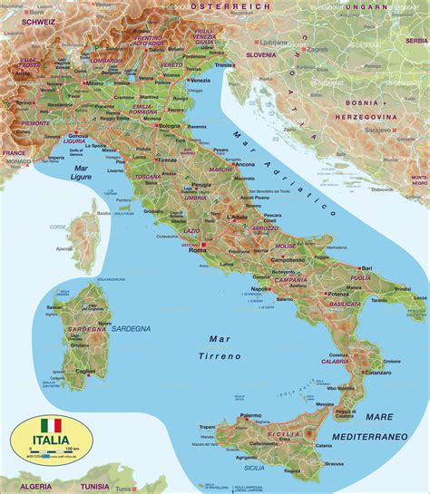 map  italy country welt atlasde