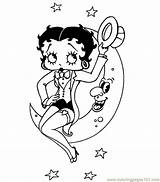 Coloring Boop Betty Pages Printable Popular sketch template