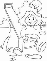Coloring Seesaw Park Drawing Teeter Totter Pages Children Kids Getdrawings Template sketch template