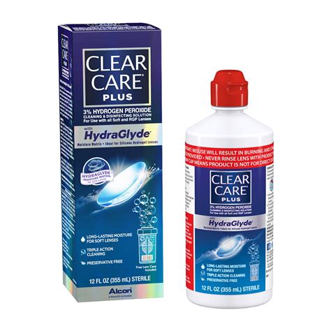 clear care  cleaning  disinfecting contact lens solution  oz walmartcom