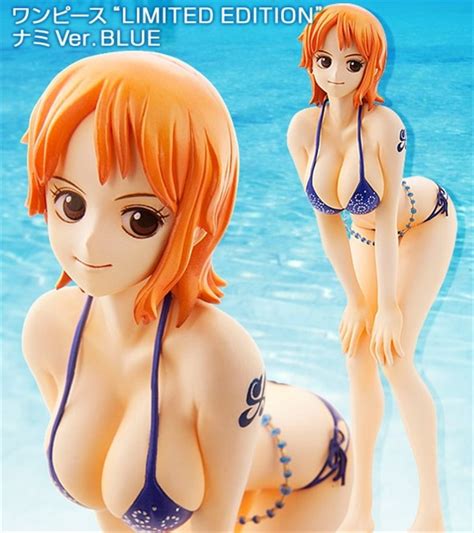 Anime One Piece Blue Swimsuit Nami Pop Nami Sexy Action Figure