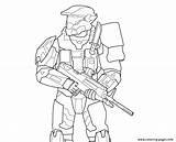 Halo Coloring Spartan Pages Getcolorings Print sketch template