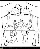 Puppet Coloring Pages Show Puppets Printable Getcolorings Color sketch template