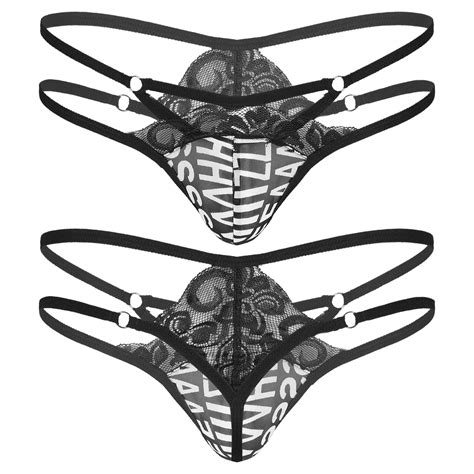 Man Sexy Lingerie Panties Sissy Gay Underwear Men See Through Sheer