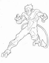 Nightcrawler Coloring Pages Marvel sketch template