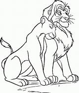 Coloring Simba Nala Pages Lion King Popular sketch template