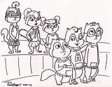 Chipmunks Alvin Coloring Pages Chipettes Chipwrecked Colouring Printable Sheet Popular Coloringhome Library Clipart sketch template