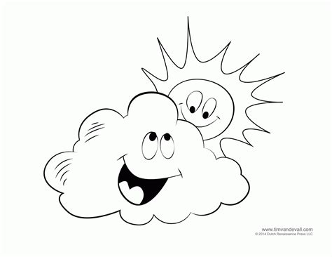 coloring pages  clouds coloring home