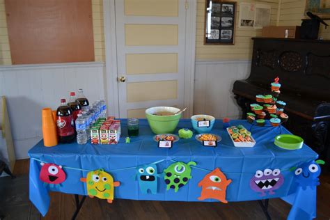 nifty thrifty thriving monster birthday party
