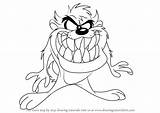 Devil Tasmanian Looney Tunes Draw Step Drawing Cartoon Taz Drawingtutorials101 Tutorials Drawings Coloring Pages Tattoo Tutorial Character Disney sketch template