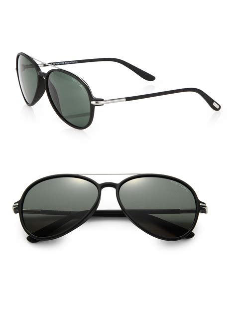 tom ford ramone aviator sunglasses in black for men lyst