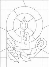 Vitrales Vitral Vidrieras Mosaicos Navideños Falsas Vidrio Falso Natal Navideñas Scontent Dft4 sketch template