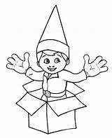 Elf Coloring Shelf Pages Christmas Printable Girl Hat Print Kids Elves Template Pole North Color Cool2bkids Book Gift Getcolorings sketch template