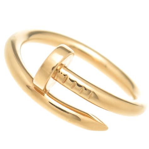 cartier juste  clou gold nail ring  stdibs