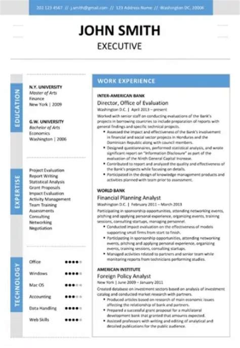 benefits   executive resume template  word  templatelab