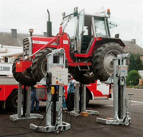 mobile column lifts  tractors hywema commercial vehicle lifts