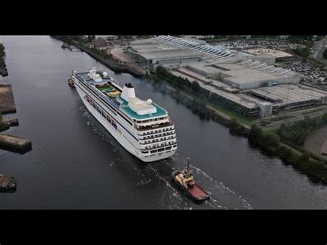 ms ambition cruise ship arriving  glasgow youtube