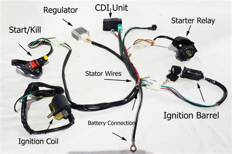 cc pit bike wiring diagram kick start wiring diagram