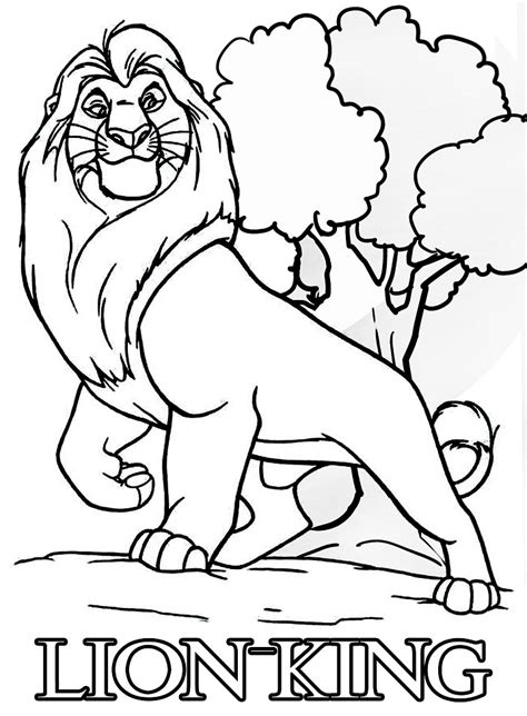 lion king coloring page  printable coloring pages  kids