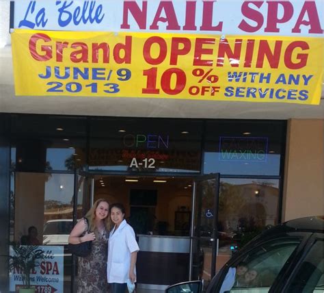 la belle nail spa grand opening    gift certificates contest