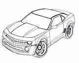 Camaro Coloring Pages Chevy Chevrolet Drawing Corvette Car Cars Z06 Outline Silverado Drawings Print Clipart Ss Printable Getdrawings 1969 Camaros sketch template