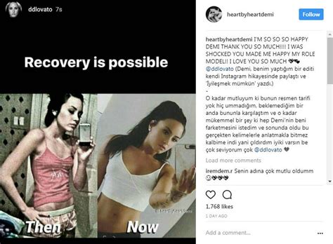 demi lovato shares before and after photo of her recovery from eating