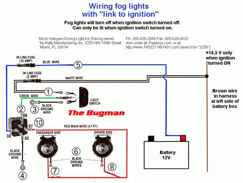 motorcycle fog lights wiring diagram