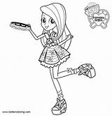 Coloring Pages Girls Equestria Mlp Kids Printable sketch template