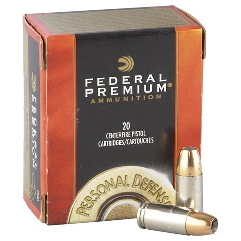 federal premium hydra shok mm luger  grain hsjhp  rounds  mm ammo  sportsmans