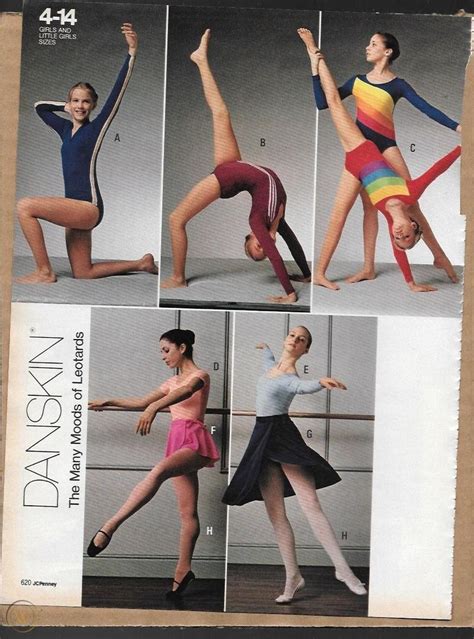 tiny lot of vintage leotard tights activewear catalog photo clippings
