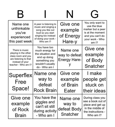 superflex bingo bingo card