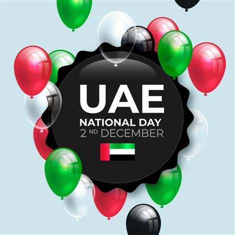 vector realistic united arab emirates national day