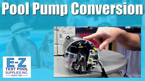 convert  inground pool pump motor     youtube