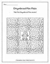 Gingerbread Maze Man Teacherspayteachers sketch template