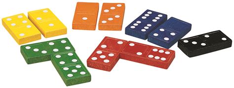 wooden dominoes  colors set   ajax scientific
