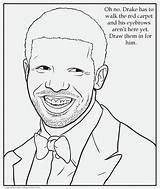 Coloring Pages Drake Book Funny Rap Color Minaj Nicki Rapper Weird Cartoon Print Insane Hop Hip Rappers Lil Adults Shakers sketch template